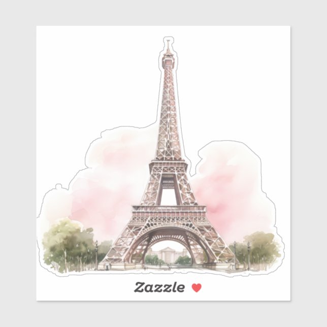 Pegatina de la Torre Eiffel de París  (Hoja)