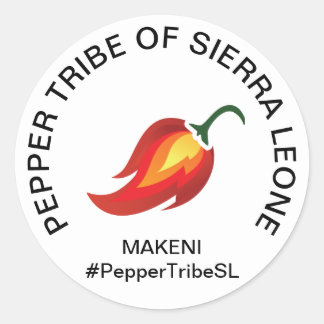 Pegatina de la tribu Pepper Sierra Leona