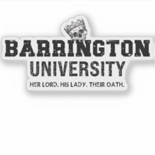 Pegatina de la Universidad de Barrington La Serie