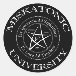 Pegatina de la Universidad Miskatonic
