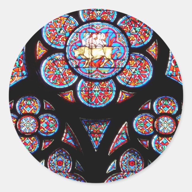 Pegatina de la ventana de vidrio contenido (Anverso)