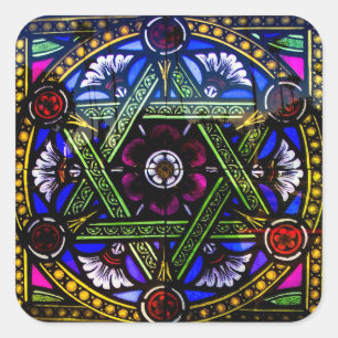 Pegatina de la ventana de vidrio manchado de la ig