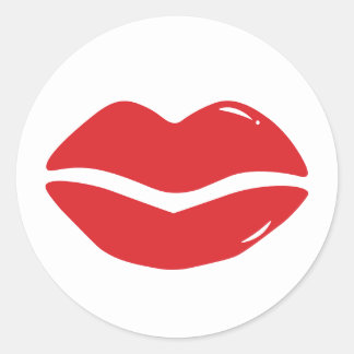 pegatina de labios besos