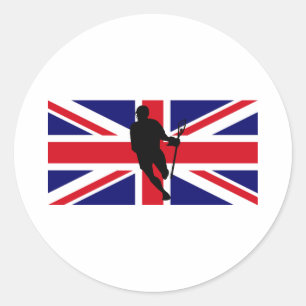 Pegatina de Lacrosse Flag IRock UK