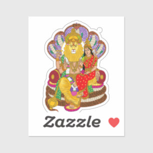 Pegatina de Lakshmi Narasimha
