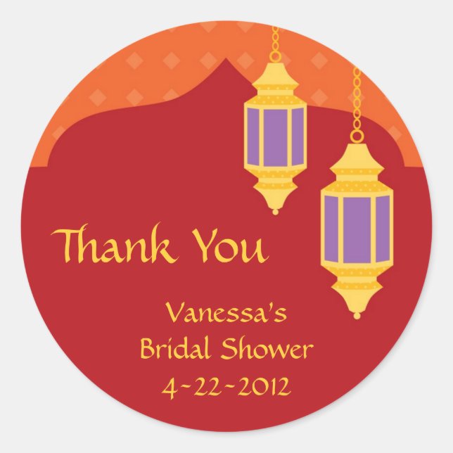 Pegatina de Lantern de Marruecos (Anverso)