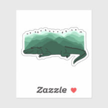 Pegatina de las montañas Gator