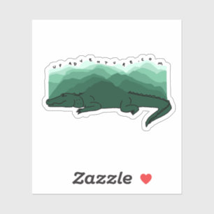 Pegatina de las montañas Gator