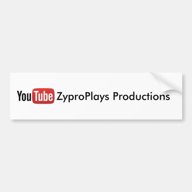 Pegatina de las producciones de YouTube ZyproPlays (Frente)