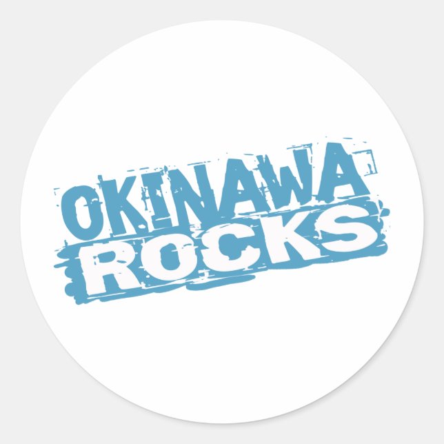 Pegatina de las Rocas Okinawa (Anverso)