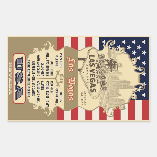 Pegatina de Las Vegas (Anverso)