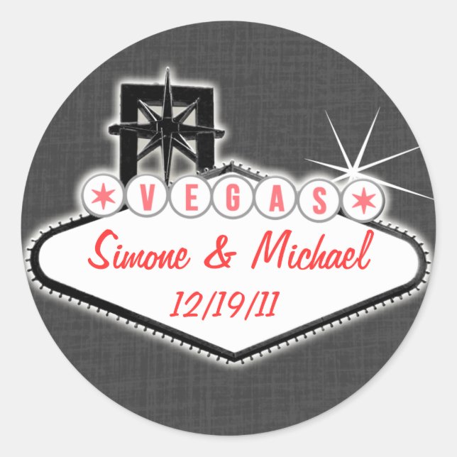 Pegatina de Las Vegas (Anverso)