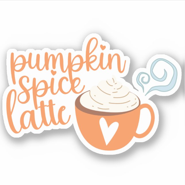 Pegatina de lata de especias de calabaza (Anverso)