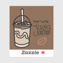 Pegatina de latte de inserción de Java con texto