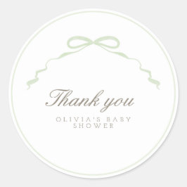 Pegatina de lazo verde