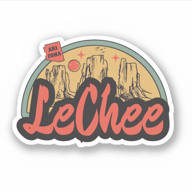 Pegatina de LeChee, Arizona (Anverso)