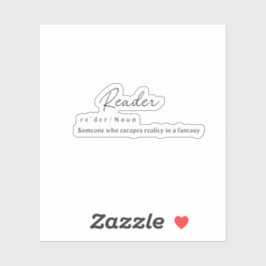 Pegatina de lectura W/ Definición