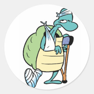 Pegatina de lesiones en tortugas de pantano