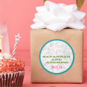 Pegatina de letras de reproducción de árbol de bir