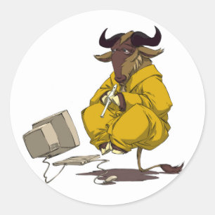 PEGATINA de levitación de meditación GNU
