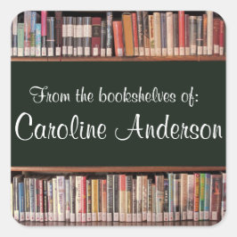 Pegatina de librerías de biblioteca personalizadas