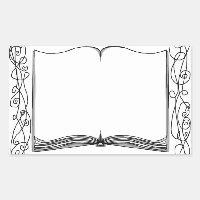 Pegatina de libros embellecido (Anverso)
