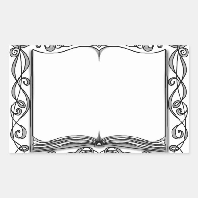 Pegatina de libros embellecido (Anverso)