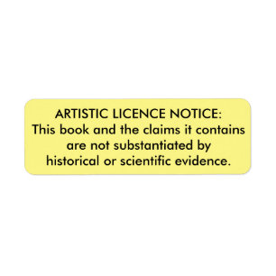 pegatina de "Licencia artística" para Biblias