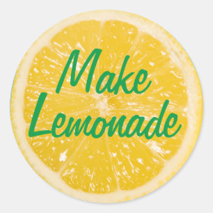 Pegatina de limón. Haz Lemonade.