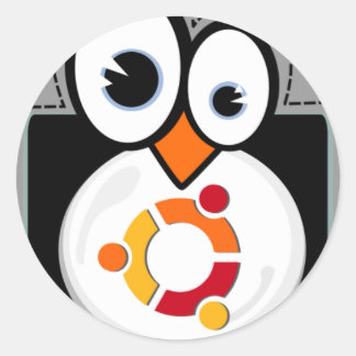 Pegatina de Linux Penguin Ubuntu