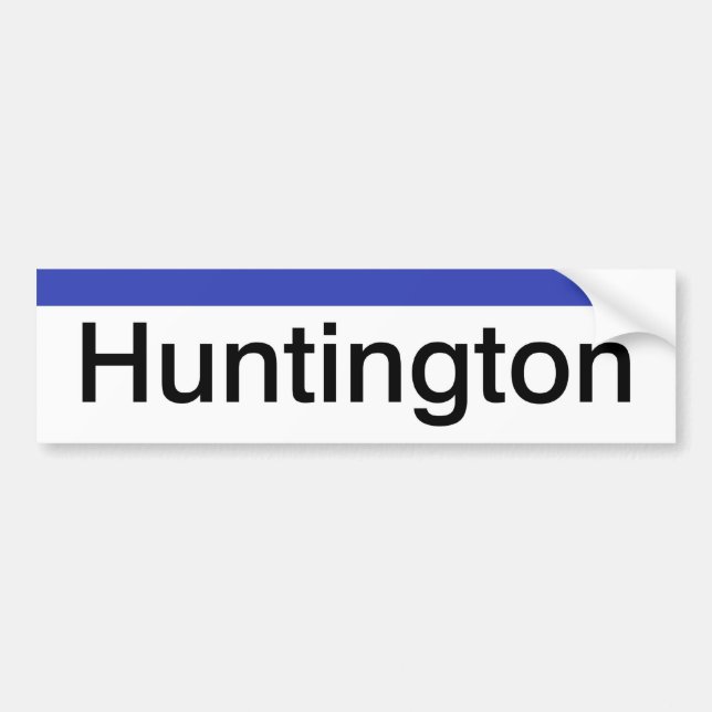 Pegatina de LIRR Huntington (Frente)