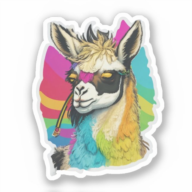 Pegatina de Llama Favor (Anverso)