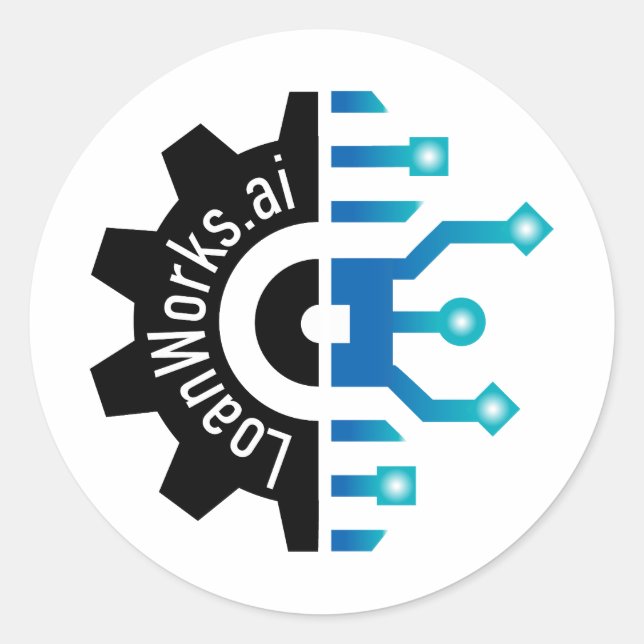 Pegatina de LoanWorks Gear+ (Anverso)