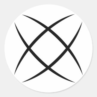 Pegatina de logotipo blanco