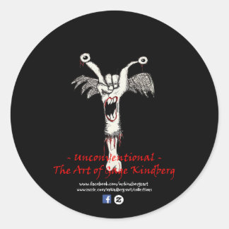 Pegatina de logotipo "no convencional" negro mate 