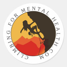 Pegatina de logotipo redondo, brillante