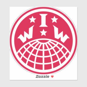 Pegatina de logotipos IWW