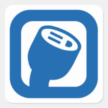 Pegatina de logotipos PlugShare