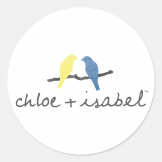 Pegatina de logotipos redondos Chloe + Isabel