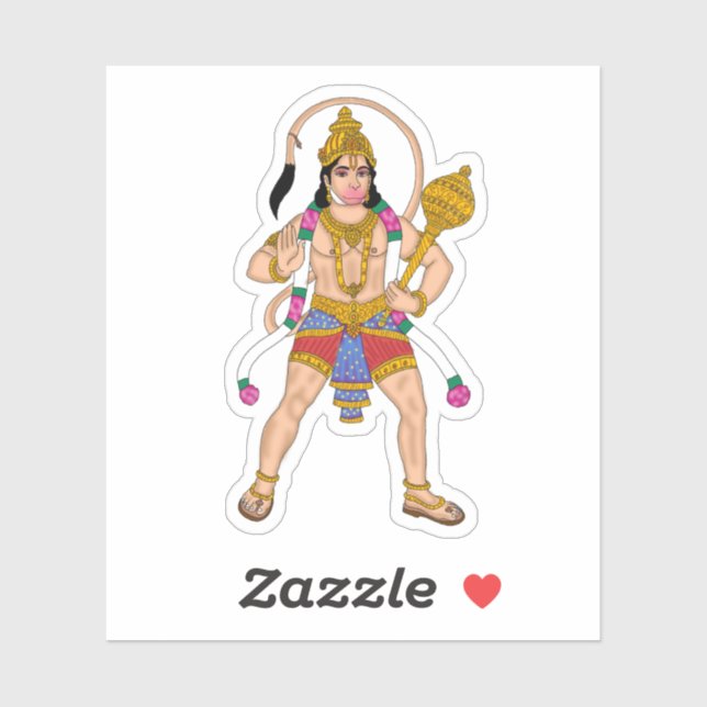 Pegatina de Lord Hanuman (Hoja)