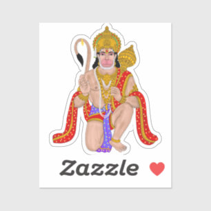 Pegatina de Lord Hanuman – Desmotivacional y Espir