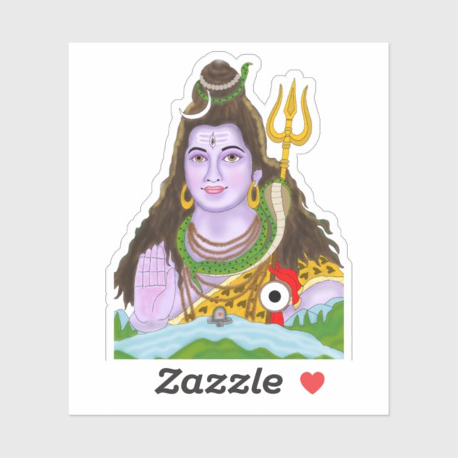 Pegatina de Lord Shiva (Hoja)