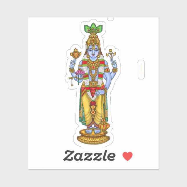 Pegatina de Lord Vishnu (Hoja)
