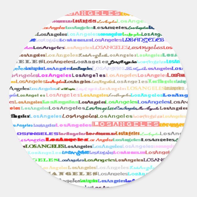 Pegatina de Los Ángeles (Anverso)