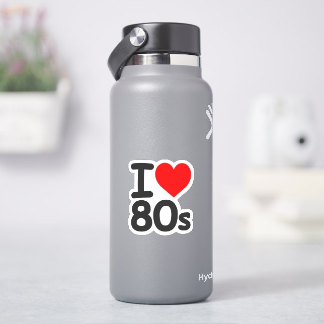 Pegatina de los años 80 (hidrofrasco)