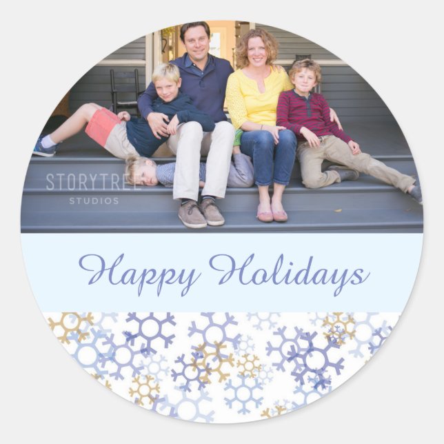 Pegatina de los lagos de nieve (Anverso)