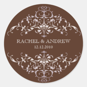 Pegatina de los ornamentos románticos