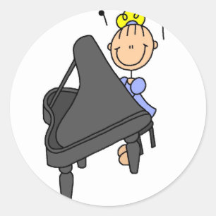 Pegatina de los pegatinas del pianista