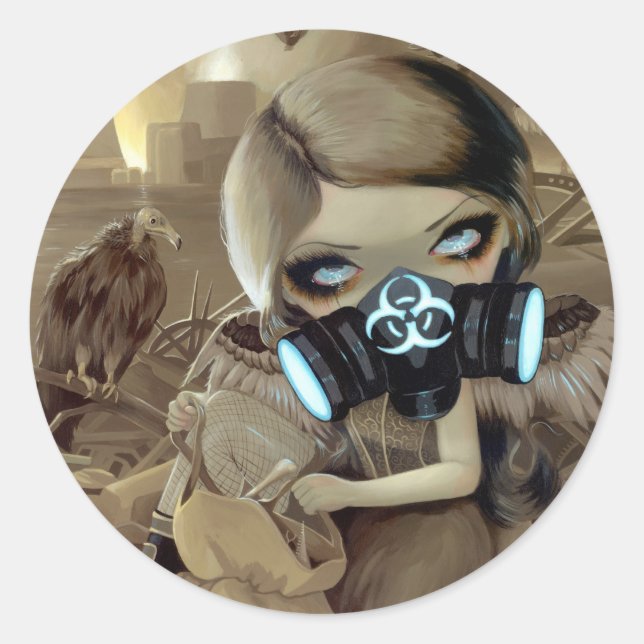 pegatina de los "recolectores de excrementos" (Anverso)