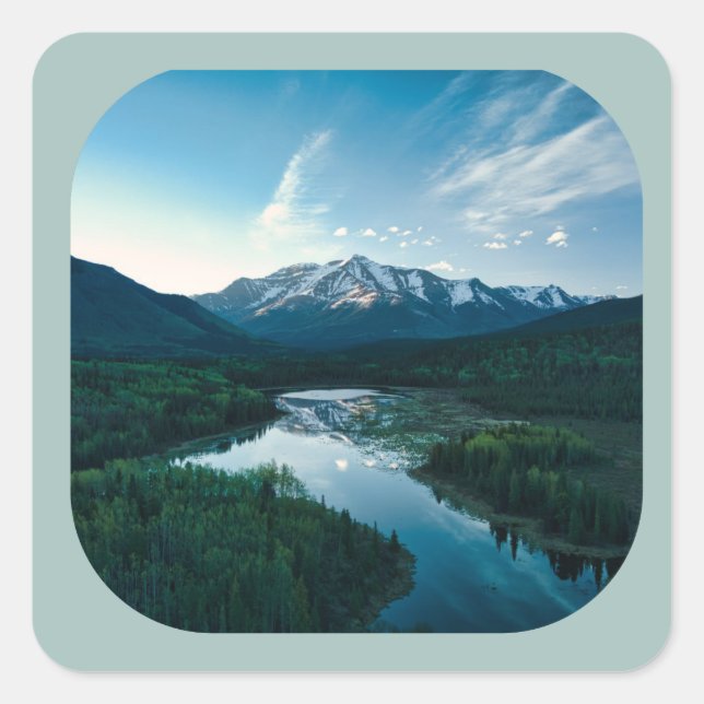 Pegatina de los sueños de montaña (Anverso)